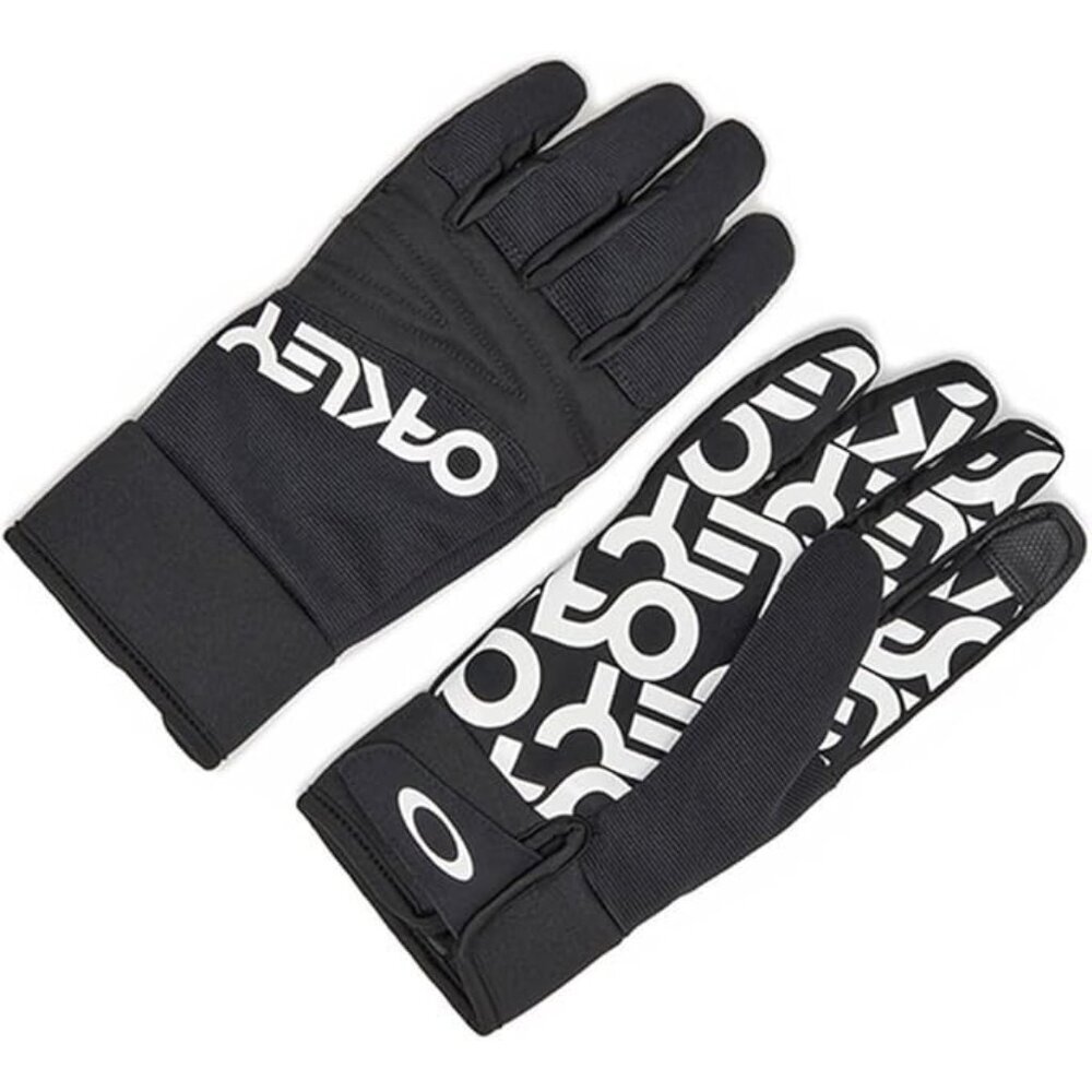Oakley Factory Pilot Core Gloves Black/White Logo XS NWT Touchscreen Grip